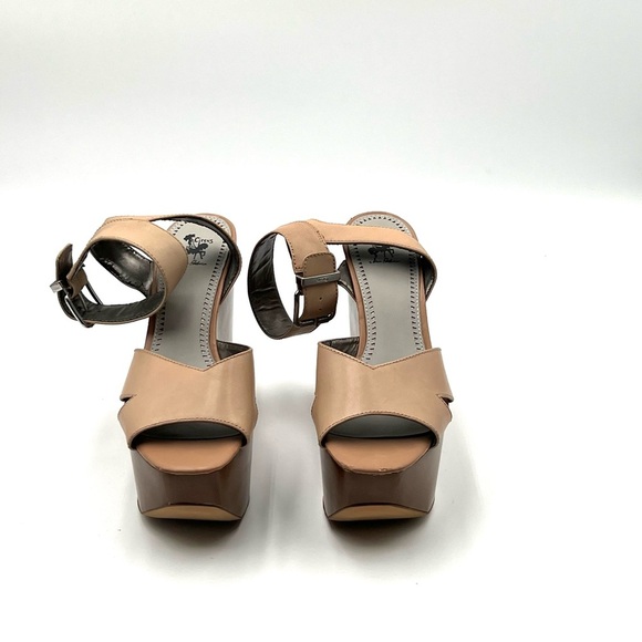 Circus Sam Edelman Y2K Camilla Sandals Chunky Platform in Beige Women’s 9.5 RARE - Picture 11 of 16